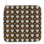 Ghost And Pumpkin Pattern Print Hand Towel