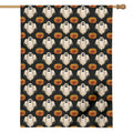 Ghost And Pumpkin Pattern Print House Flag