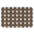 Ghost And Pumpkin Pattern Print Indoor Door Mat