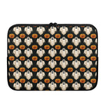 Ghost And Pumpkin Pattern Print Laptop Sleeve