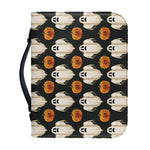 Ghost And Pumpkin Pattern Print Leather Bible Cover