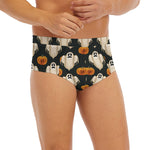 Ghost And Pumpkin Pattern Print Men's Briefs