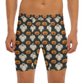 Ghost And Pumpkin Pattern Print Men's Long Boxer Briefs
