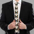 Ghost And Pumpkin Pattern Print Necktie