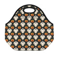 Ghost And Pumpkin Pattern Print Neoprene Lunch Bag