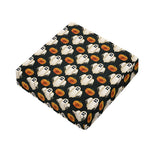 Ghost And Pumpkin Pattern Print Outdoor Seat Cushion Cover