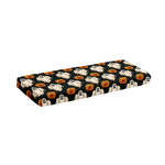 Ghost And Pumpkin Pattern Print Piano Keyboard Cover