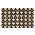 Ghost And Pumpkin Pattern Print Polyester Doormat
