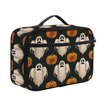Ghost And Pumpkin Pattern Print Portable Lunch Bag