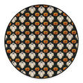 Ghost And Pumpkin Pattern Print Round Floor Mat