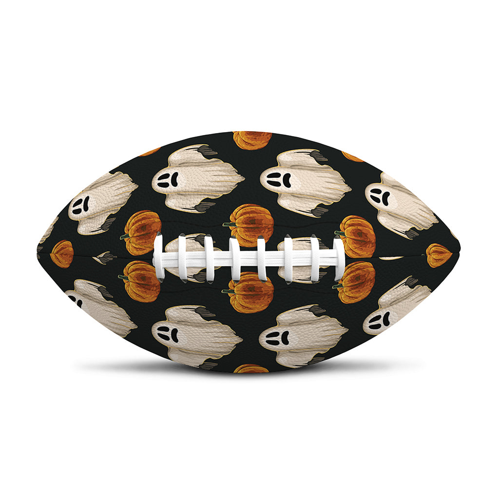 Ghost And Pumpkin Pattern Print Rugby Ball