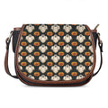 Ghost And Pumpkin Pattern Print Saddle Bag
