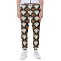 Ghost And Pumpkin Pattern Print Joggers