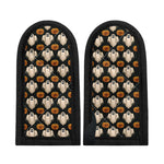 Ghost And Pumpkin Pattern Print Skillet Handle Cover