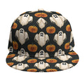 Ghost And Pumpkin Pattern Print Snapback Cap