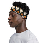Ghost And Pumpkin Pattern Print Sports Headband