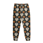 Ghost And Pumpkin Pattern Print Sweatpants