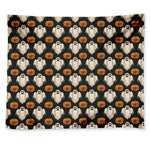 Ghost And Pumpkin Pattern Print Tapestry