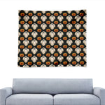Ghost And Pumpkin Pattern Print Tapestry