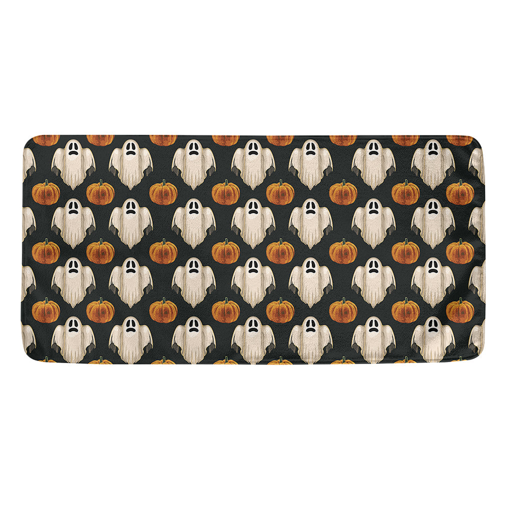 Ghost And Pumpkin Pattern Print Towel