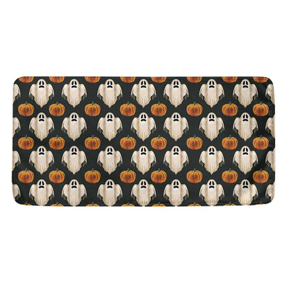 Ghost And Pumpkin Pattern Print Towel