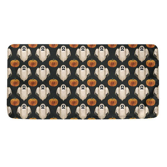 Ghost And Pumpkin Pattern Print Towel