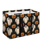 Ghost And Pumpkin Pattern Print Utility Tote Bag