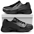 Ghost In The Darkness 3D Print Black Chunky Shoes