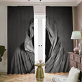 Ghost In The Darkness 3D Print Dimout Pencil Pleat Curtains
