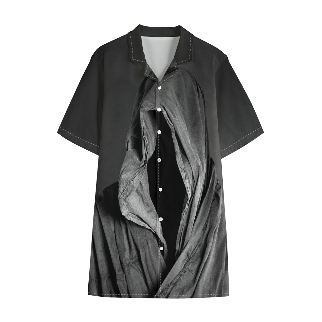Ghost In The Darkness 3D Print Cotton Hawaiian Shirt