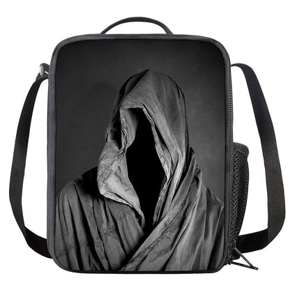 Ghost In The Darkness 3D Print Crossbody Lunch Bag