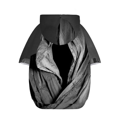 Ghost In The Darkness 3D Print Dog Zip Up Hoodie