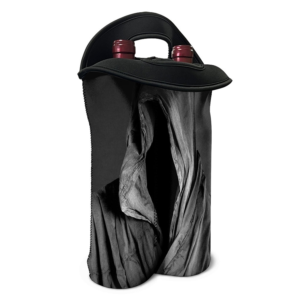 Ghost In The Darkness 3D Print Double Neoprene Wine Tote