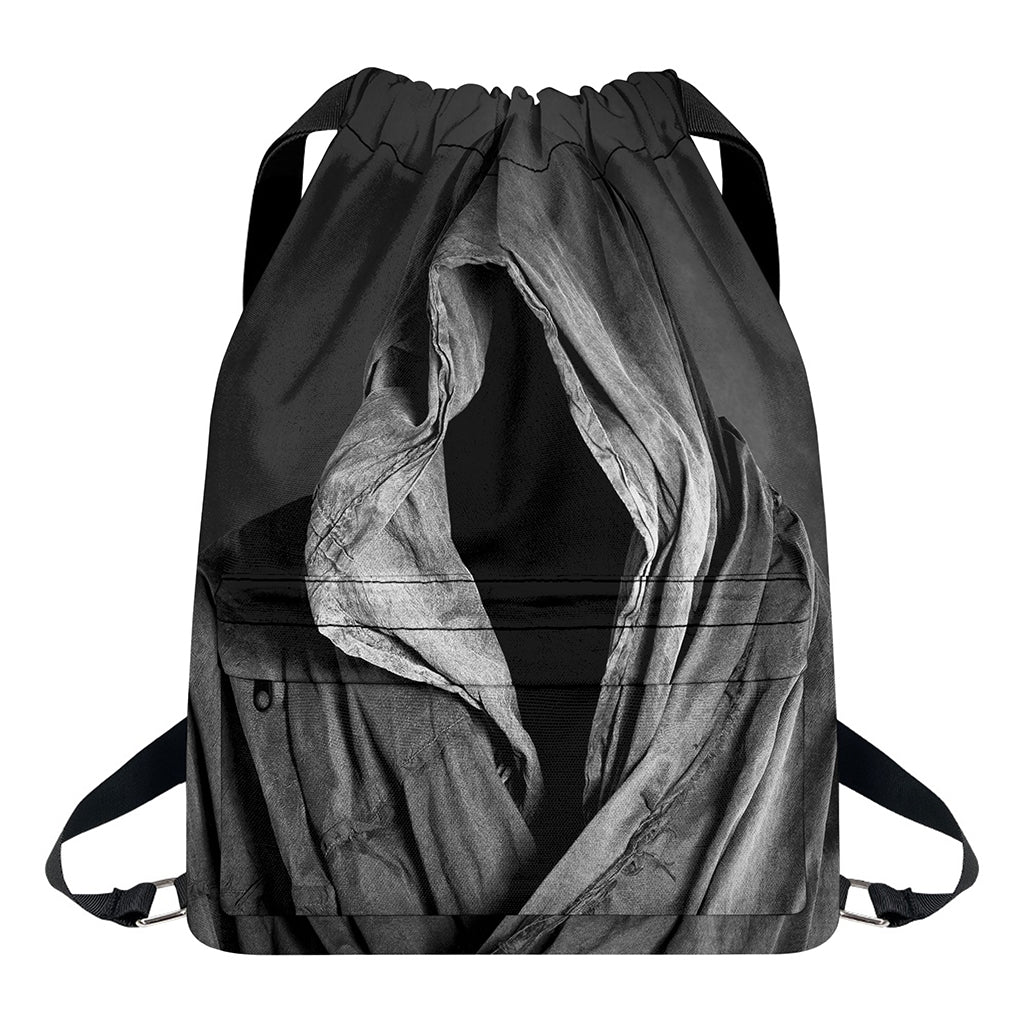 Ghost In The Darkness 3D Print Drawstring Backpack