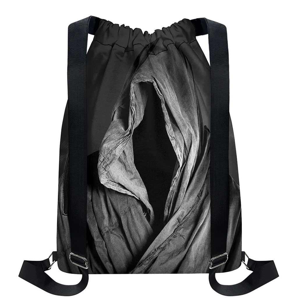 Ghost In The Darkness 3D Print Drawstring Backpack