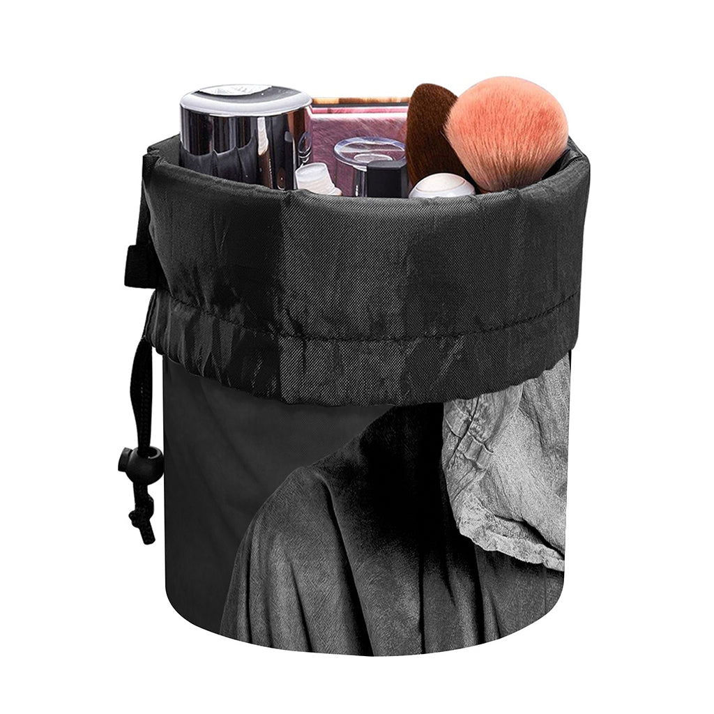 Ghost In The Darkness 3D Print Drawstring Makeup Bag