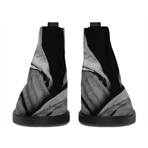 Ghost In The Darkness 3D Print Flat Ankle Boots