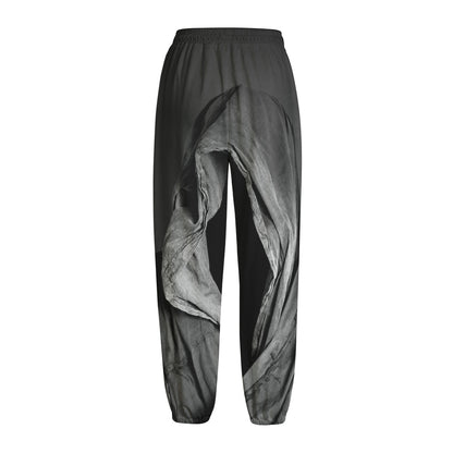 Ghost In The Darkness 3D Print Fleece Lined Knit Pants