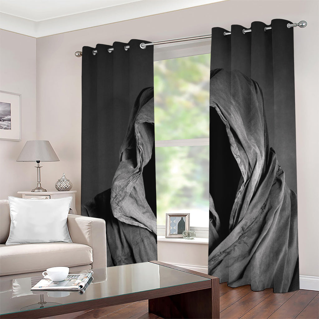 Ghost In The Darkness 3D Print Grommet Curtains