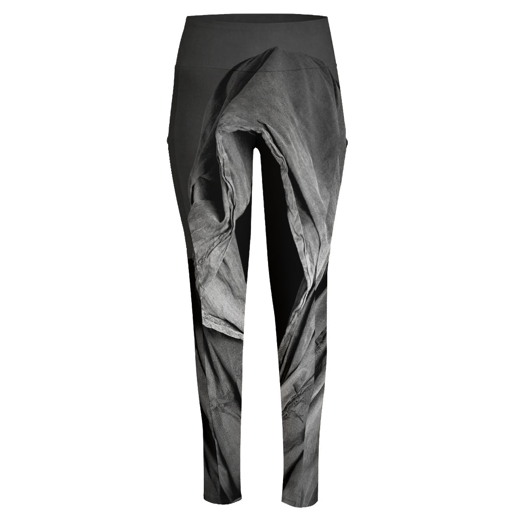 Ghost In The Darkness 3D Print High-Waisted Pocket Leggings