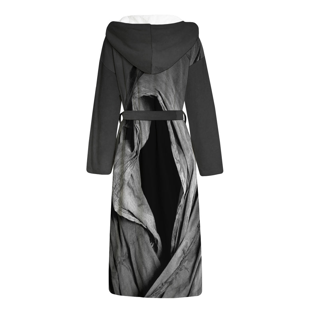 Ghost In The Darkness 3D Print Hooded Bathrobe