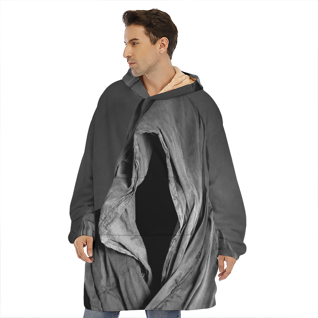 Ghost In The Darkness 3D Print Hoodie Blanket