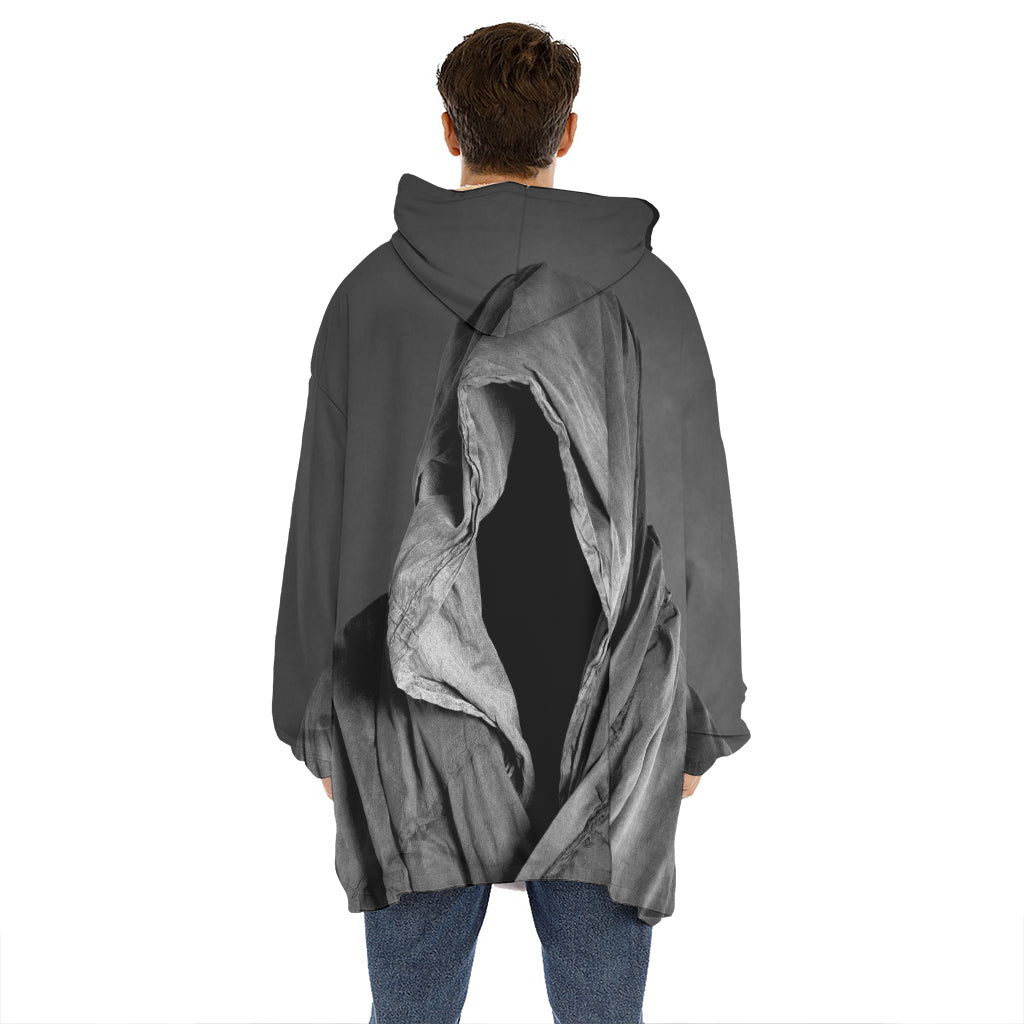 Ghost In The Darkness 3D Print Hoodie Blanket
