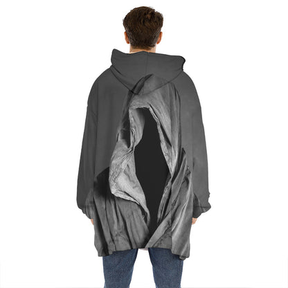 Ghost In The Darkness 3D Print Hoodie Blanket