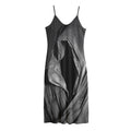 Ghost In The Darkness 3D Print Jersey Midi Cami Dress