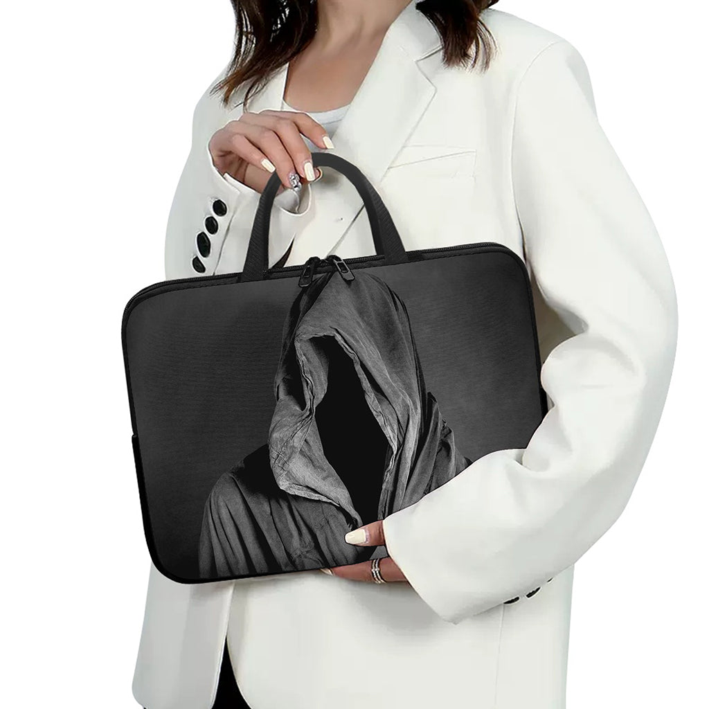 Ghost In The Darkness 3D Print Laptop Sleeve With Handle