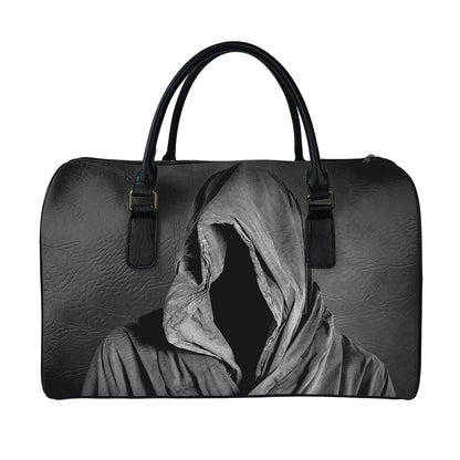 Ghost In The Darkness 3D Print Leather Duffle Bag