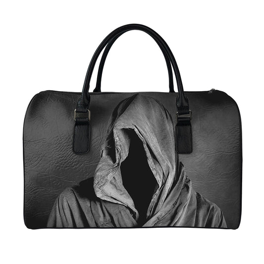 Ghost In The Darkness 3D Print Leather Duffle Bag