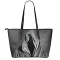 Ghost In The Darkness 3D Print Leather Tote Bag With Zipper