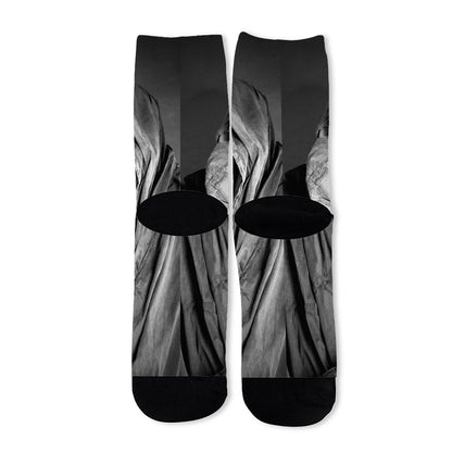 Ghost In The Darkness 3D Print Long Socks